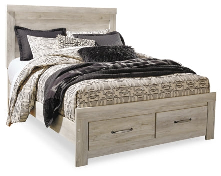 Bellaby Queen Platform Bed with 2 Storage Drawers with Mirrored Dresser, Chest and 2 Nightstands