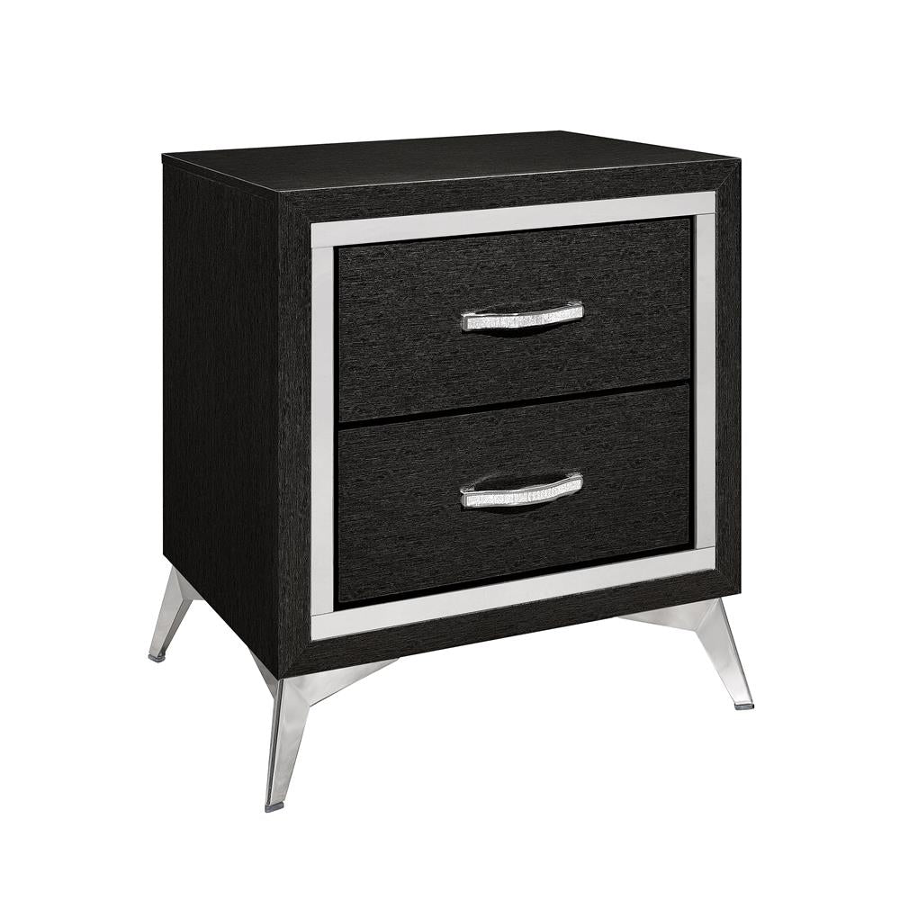 HUXLEY NIGHTSTAND-BLACK