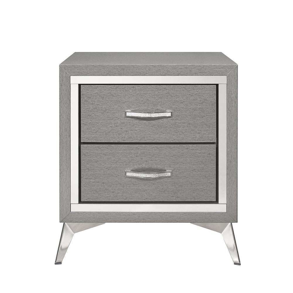 HUXLEY NIGHTSTAND-GRAY