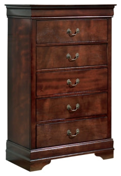 Alisdair Full Sleigh Bed with Mirrored Dresser and Chest