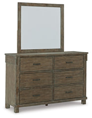 Shamryn King Panel Bed with Mirrored Dresser, Chest and Nightstand