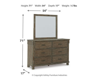 Shamryn King Panel Bed with Mirrored Dresser and Chest