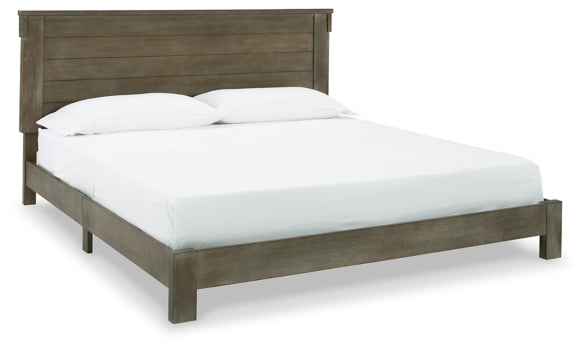 Shamryn King Panel Bed with Mirrored Dresser and Chest