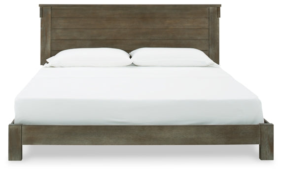 Shamryn King Panel Bed with Mirrored Dresser and Chest