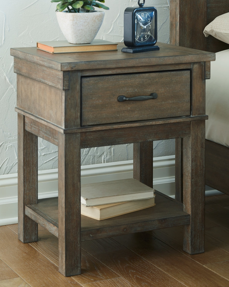 Shamryn King Panel Bed with Mirrored Dresser, Chest and Nightstand