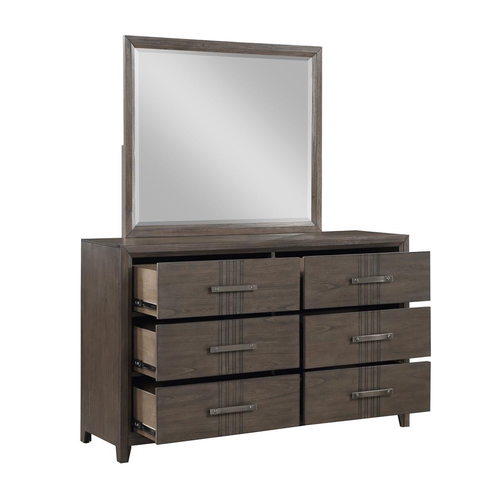 LANDON MIRROR-WALNUT