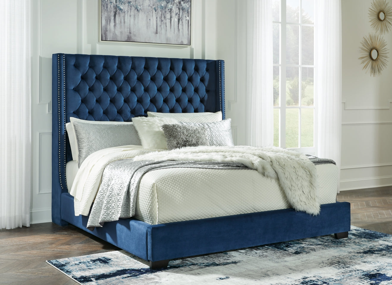 Coralayne California King Upholstered Bed with Dresser