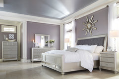 Coralayne King Upholstered Sleigh Bed with Dresser