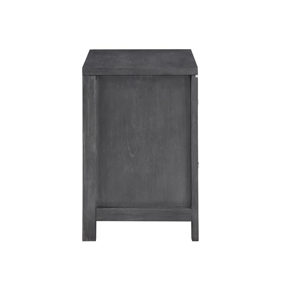 ODESSA NIGHTSTAND-CHARCOAL