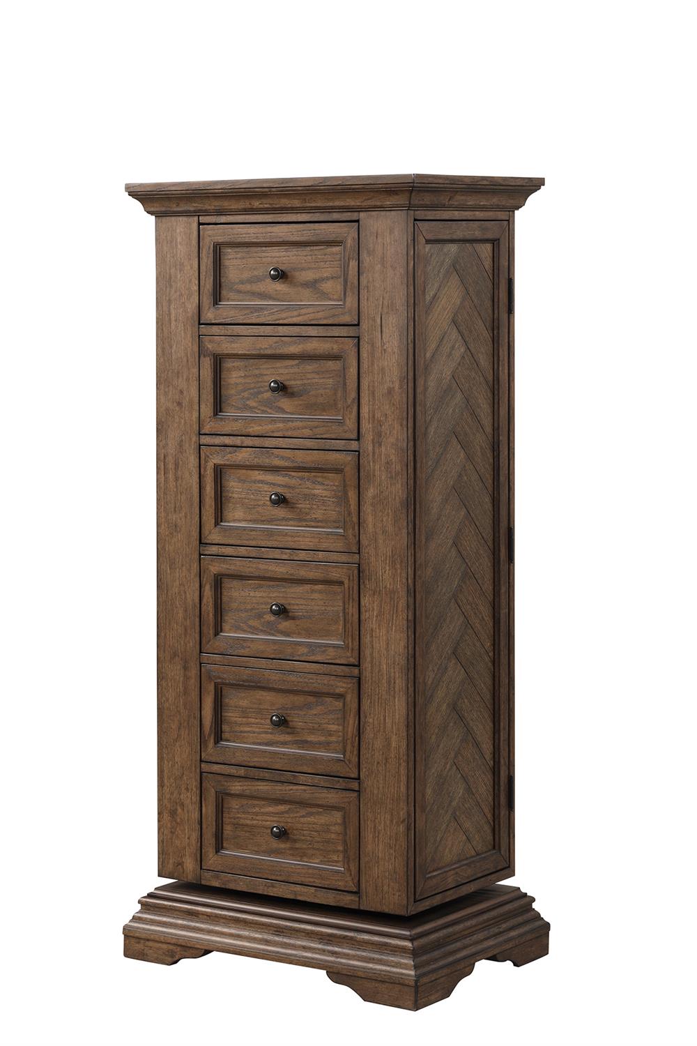 MAR VISTA SWIVEL LINGERIE CHEST W/MIRROR-WALNUT