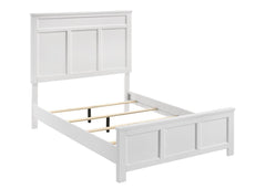 ANDOVER 3/3 T HEADBOARD, FOOTBOARD & SLATS-WHITE
