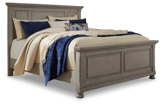 Lettner Queen Panel Bed with Mirrored Dresser and 2 Nightstands - PKG006577