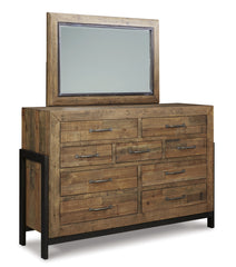 Sommerford Queen Panel Bed with Mirrored Dresser, Chest and Nightstand