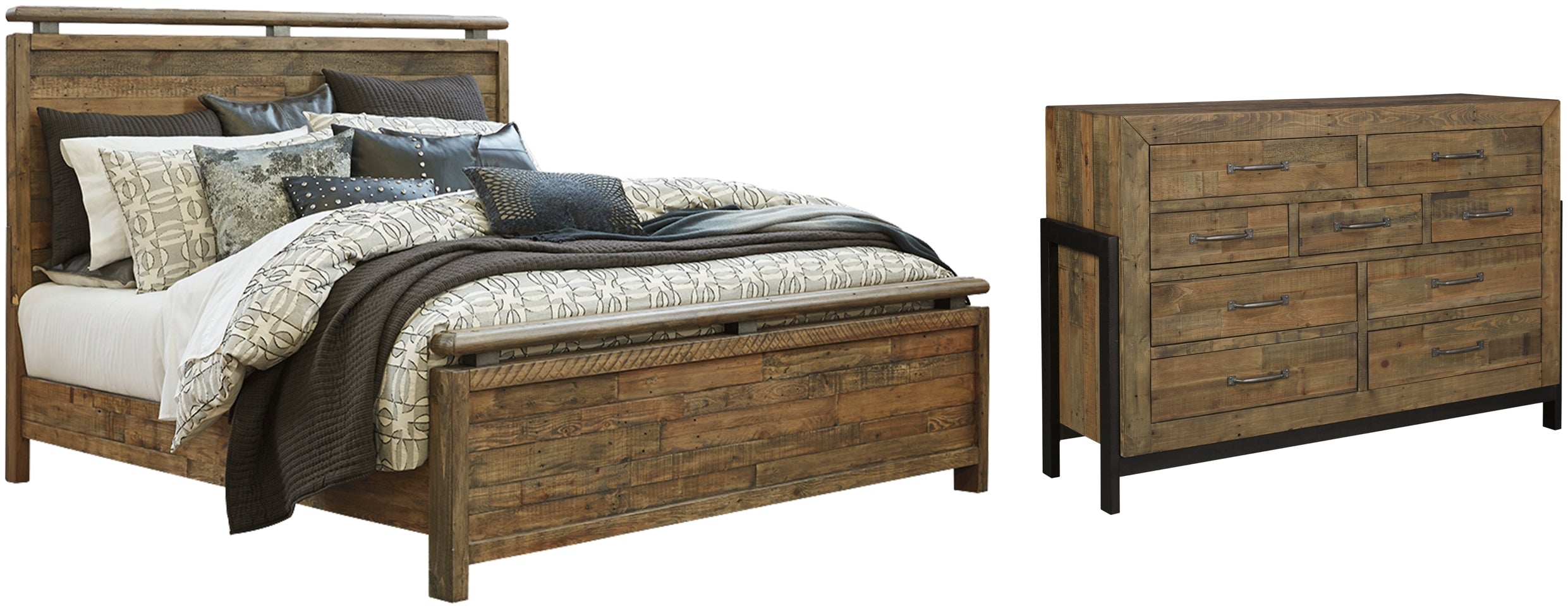 Sommerford Queen Panel Bed with Dresser