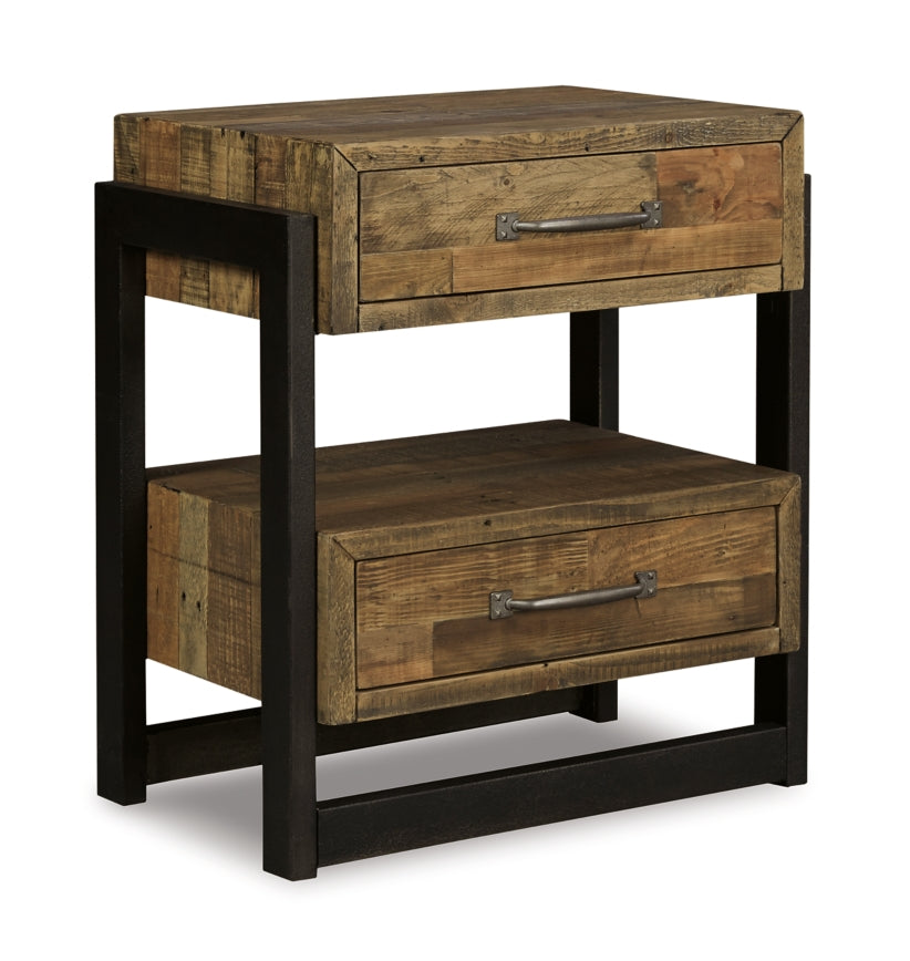 Sommerford Queen Panel Bed with Mirrored Dresser and 2 Nightstands