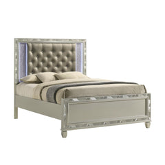 RADIANCE 5/0 Q HEADBOARD-SILVER