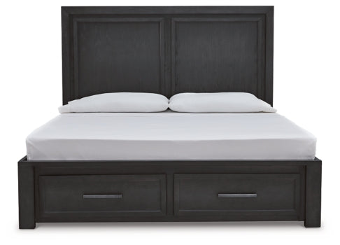 Foyland Queen Panel Storage Bed