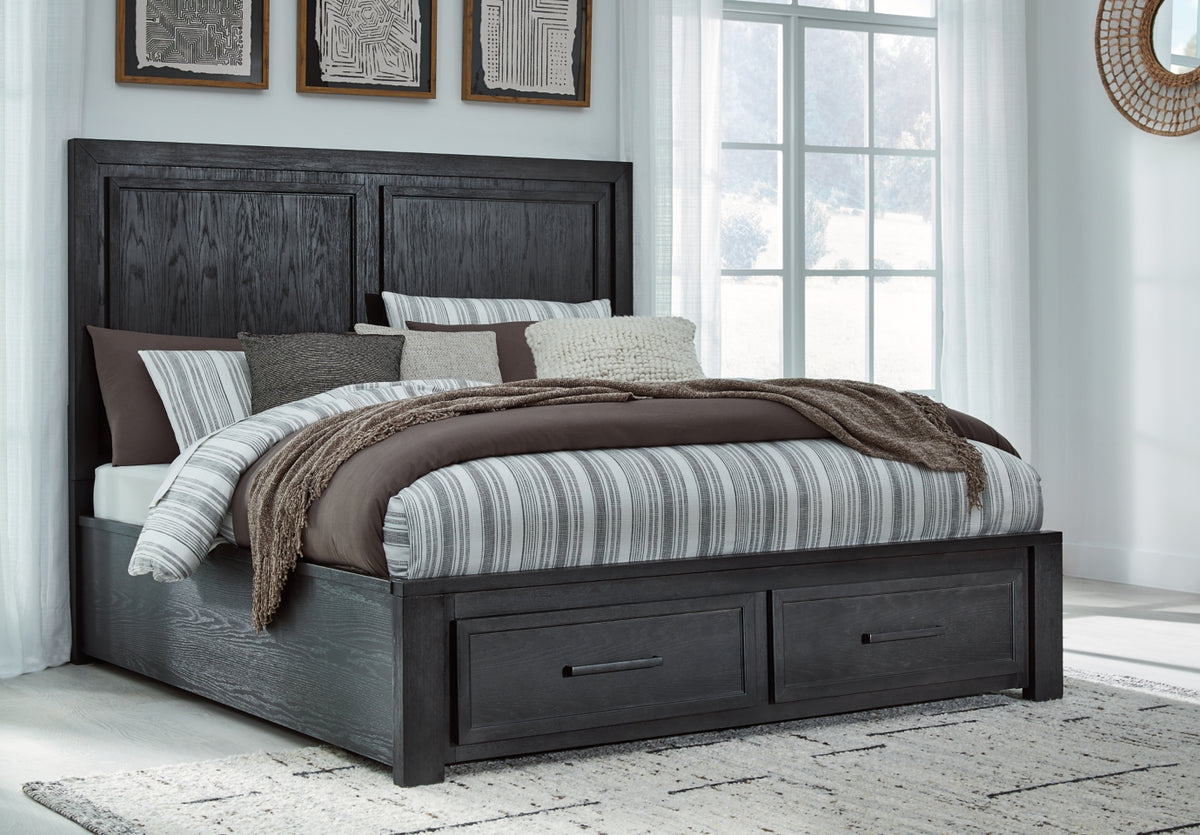 Foyland Queen Panel Storage Bed