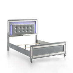 VALENTINO 4/6 F HEADBOARD - SILVER