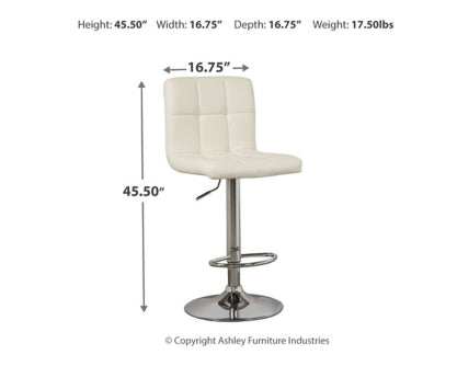 Bellatier Adjustable Height Bar Stool (Set of 2)