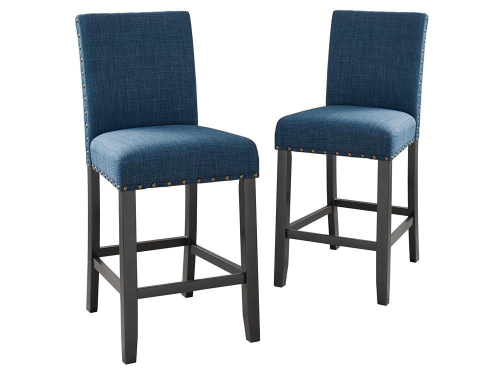 CRISPIN GRANITE BLUE COUNTER CHAIR- (2/Ctn)