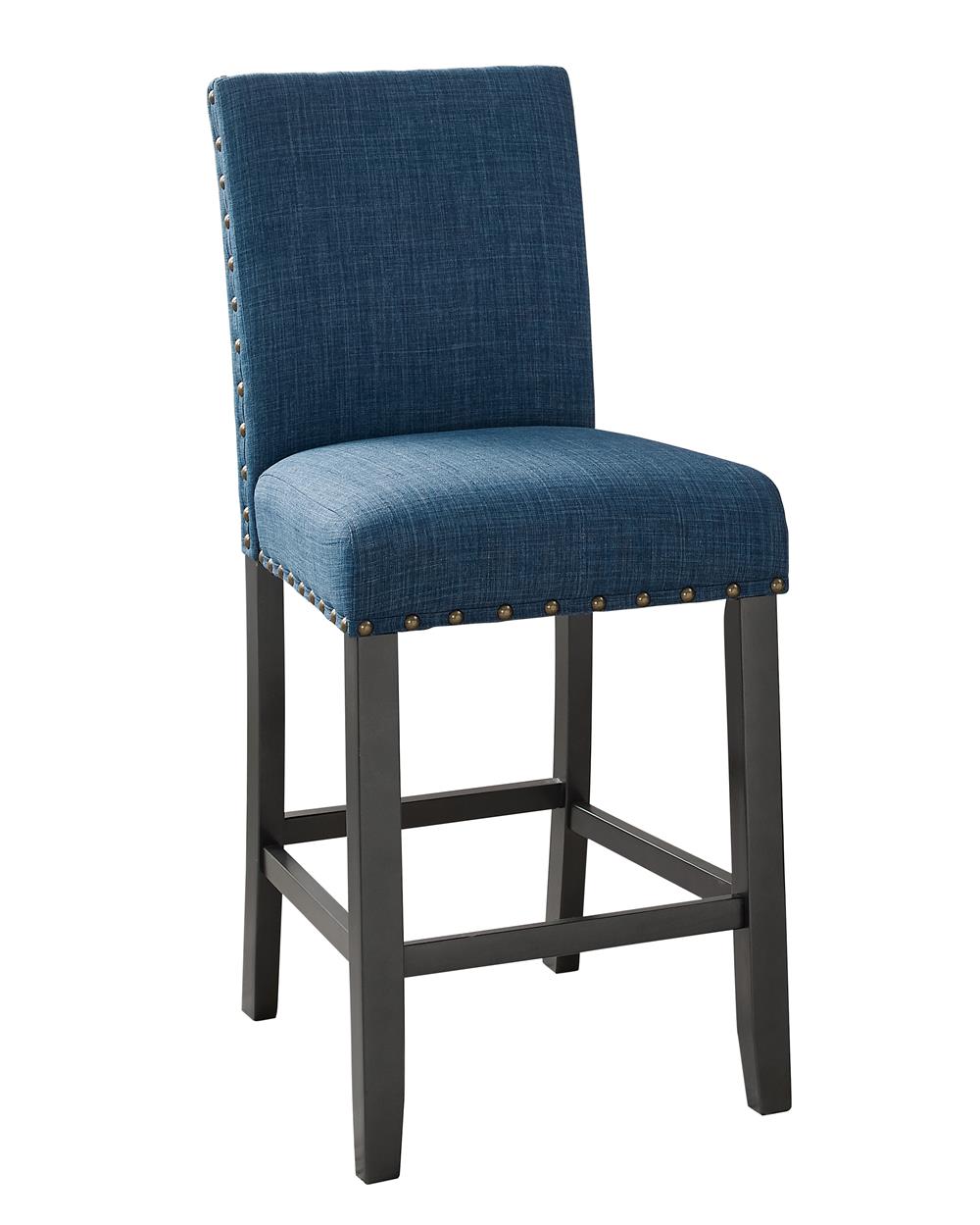 CRISPIN GRANITE BLUE COUNTER CHAIR- (2/Ctn)