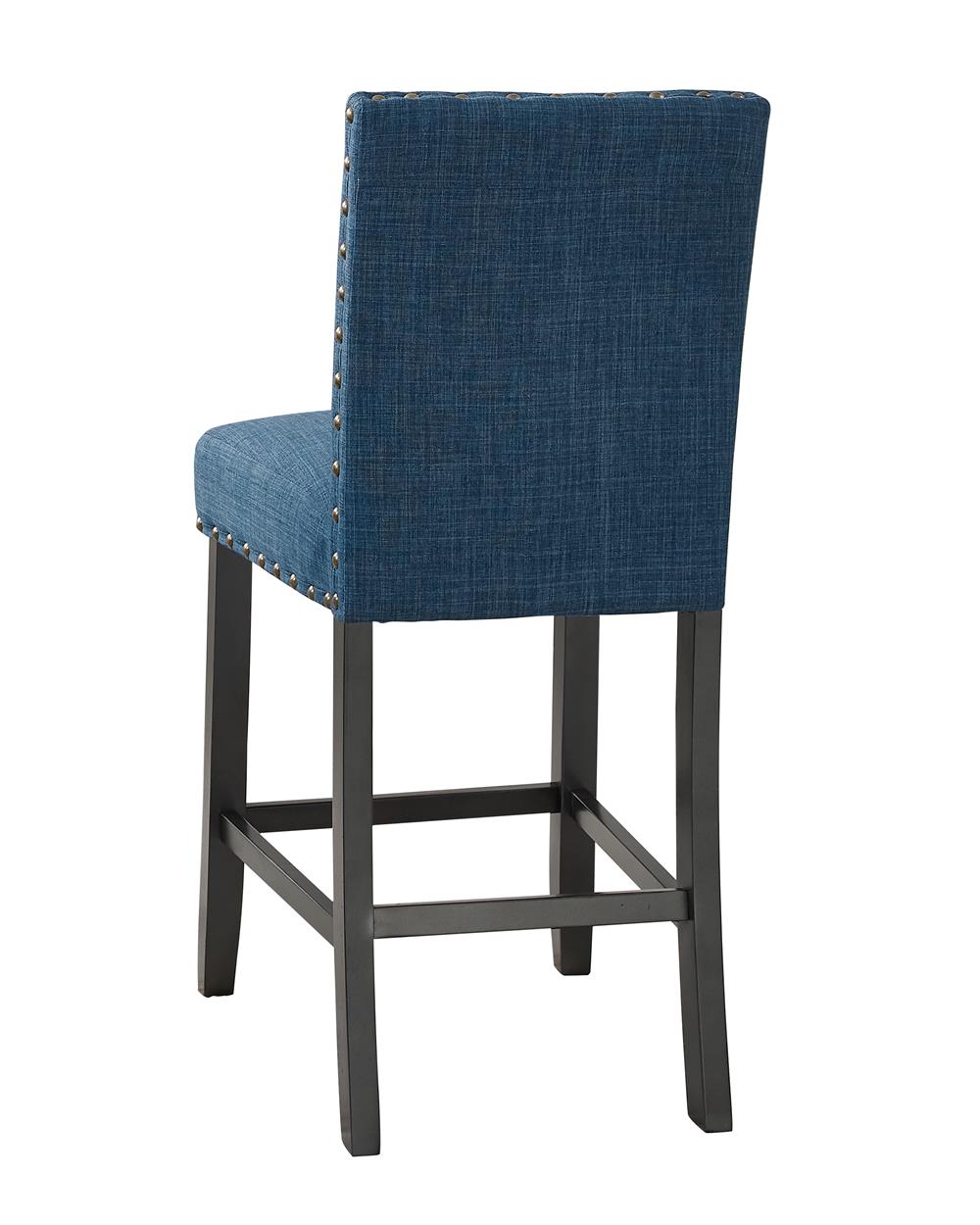 CRISPIN GRANITE BLUE COUNTER CHAIR- (2/Ctn)