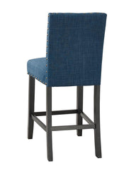 CRISPIN GRANITE BLUE COUNTER CHAIR- (2/Ctn)