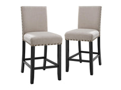 CRISPIN GRANITE NATURAL COUNTER CHAIR- (2/Ctn)