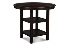 GIA 5 PC 42" ROUND COUNTER DINING TABLE & 4 CHAIRS-EBONY