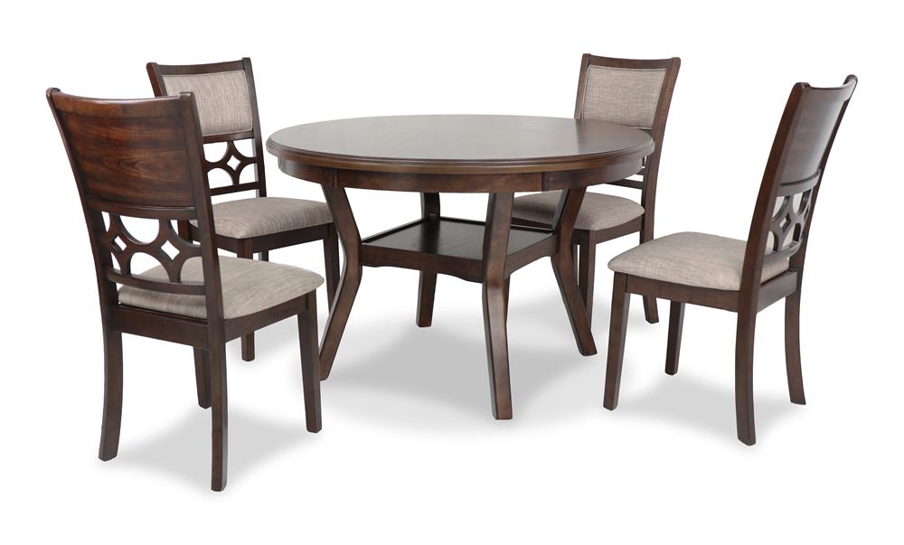 MITCHELL 5 PC DINING SET-BROWN CHERRY