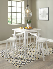 Stuven Counter Height Dining Table and 4 Barstools - PKG012082