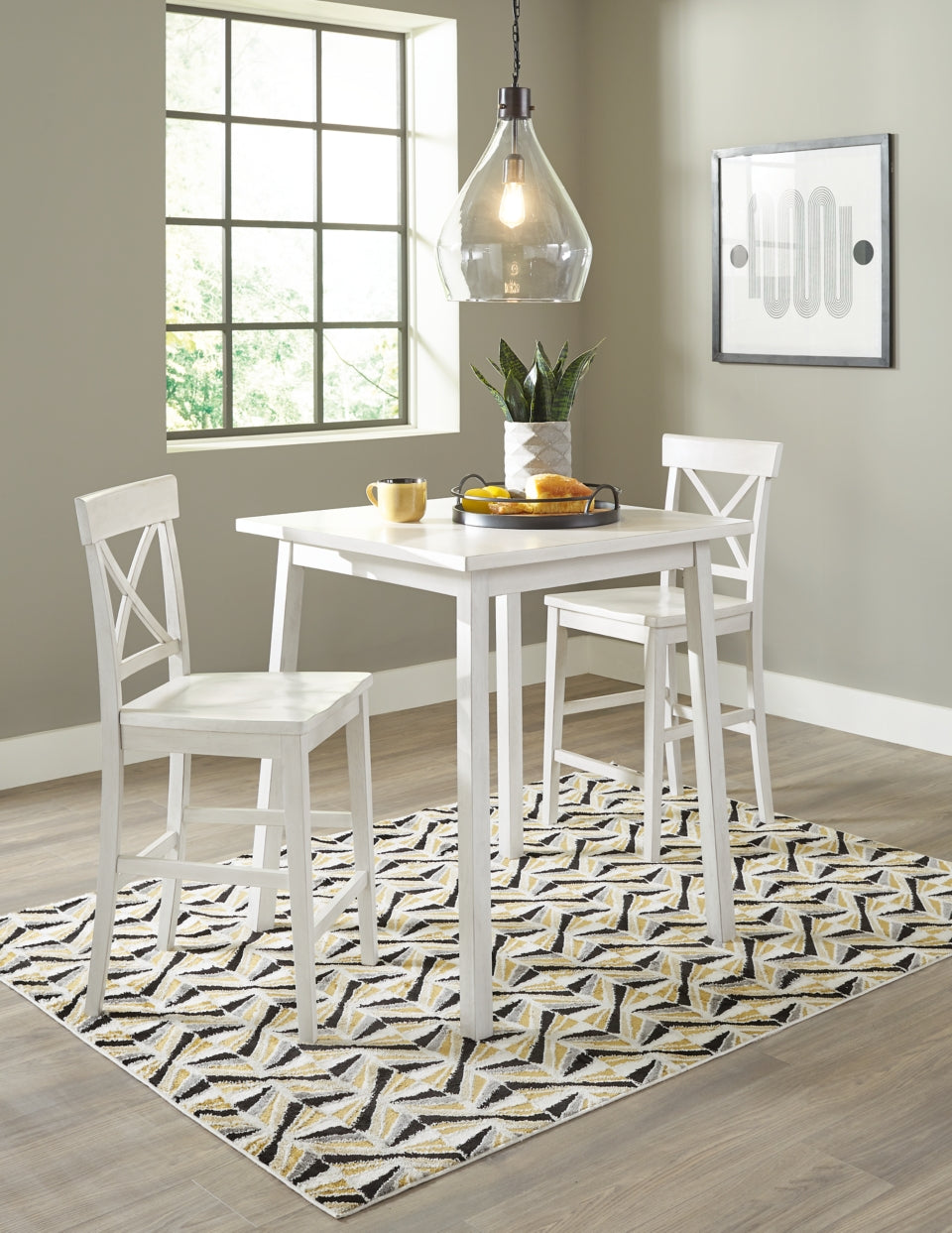 Stuven Counter Height Dining Table and 2 Barstools - PKG012083