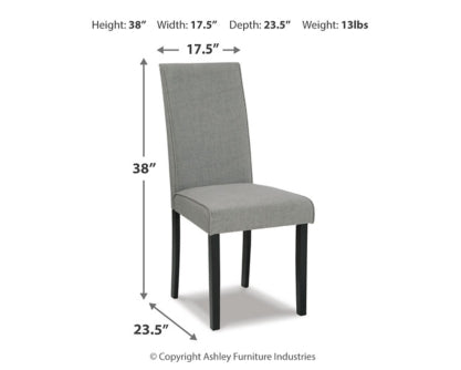 Kimonte 2-Piece Dining Room Chair
