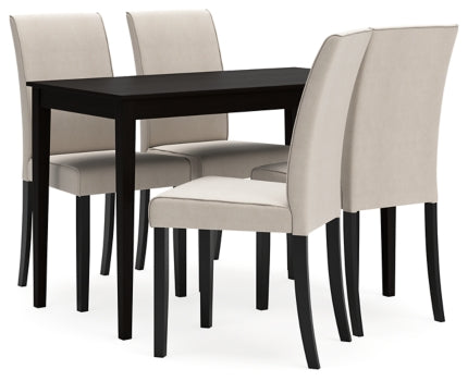 Kimonte Dining Table and 4 Chairs - PKG013925