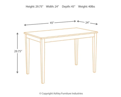 Kimonte Dining Table and 4 Chairs