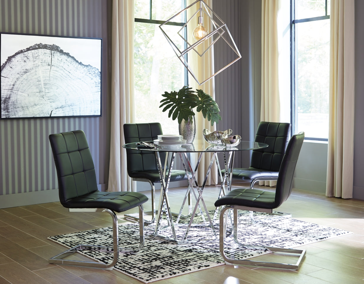 Madanere Dining Table and 4 Chairs