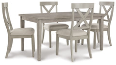 Parellen Dining Table and 4 Chairs - PKG011205