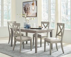 Parellen Dining Table and 4 Chairs - PKG011205