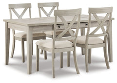 Parellen Dining Table and 4 Chairs - PKG013254