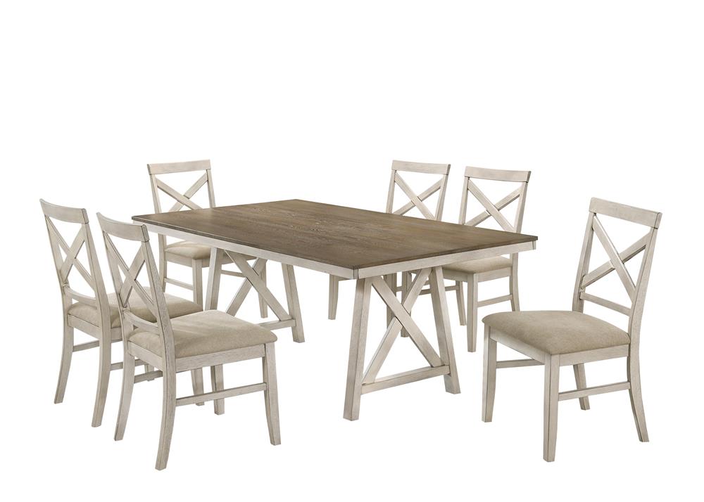 SOMERSET DINING TABLE -VINTAGE WHITE