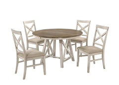 SOMERSET ROUND TABLE-VINTAGE WHITE