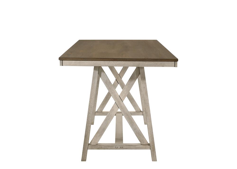 SOMERSET COUNTER TABLE -VINTAGE WHITE