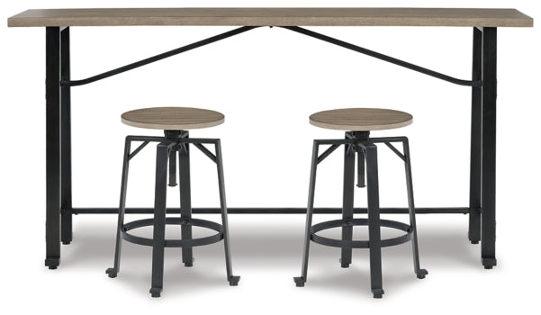 Lesterton Counter Height Dining Table and 2 Barstools - PKG012086