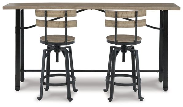Lesterton Counter Height Dining Table and 2 Barstools - PKG012087