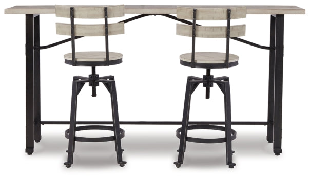 Karisslyn Counter Height Dining Table and 2 Barstools - PKG012089