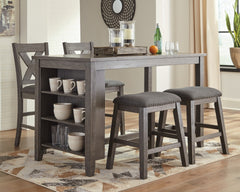 Caitbrook Counter Height Dining Table and 4 Barstools - PKG001965