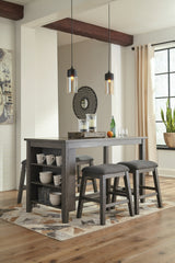 Caitbrook Counter Height Dining Table and 4 Barstools - PKG001966