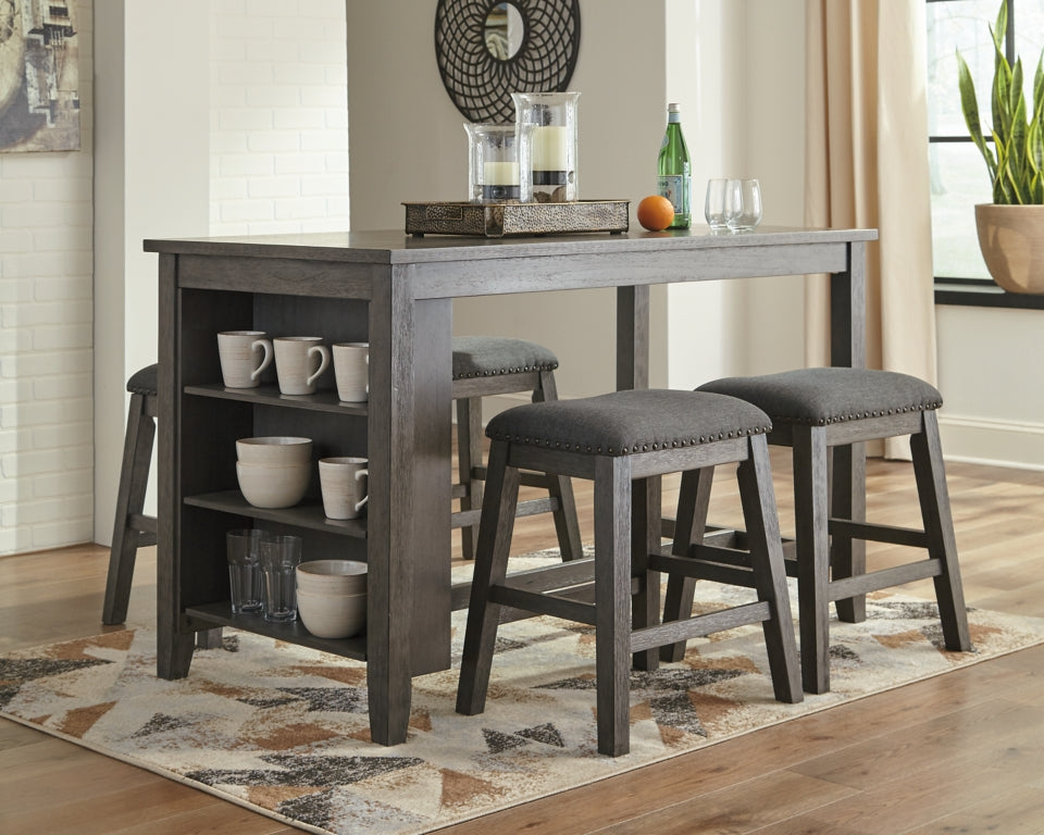 Caitbrook Counter Height Dining Table and 4 Barstools - PKG001966