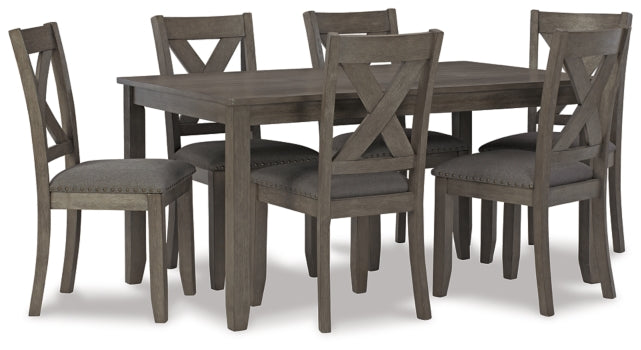 Caitbrook Dining Table and Chairs (Set of 7)